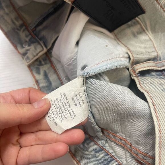 NWT One X One Teaspoon Destroyed Denim Diamonde Hustlers Shorts Size 26 New - Picture 11 of 11